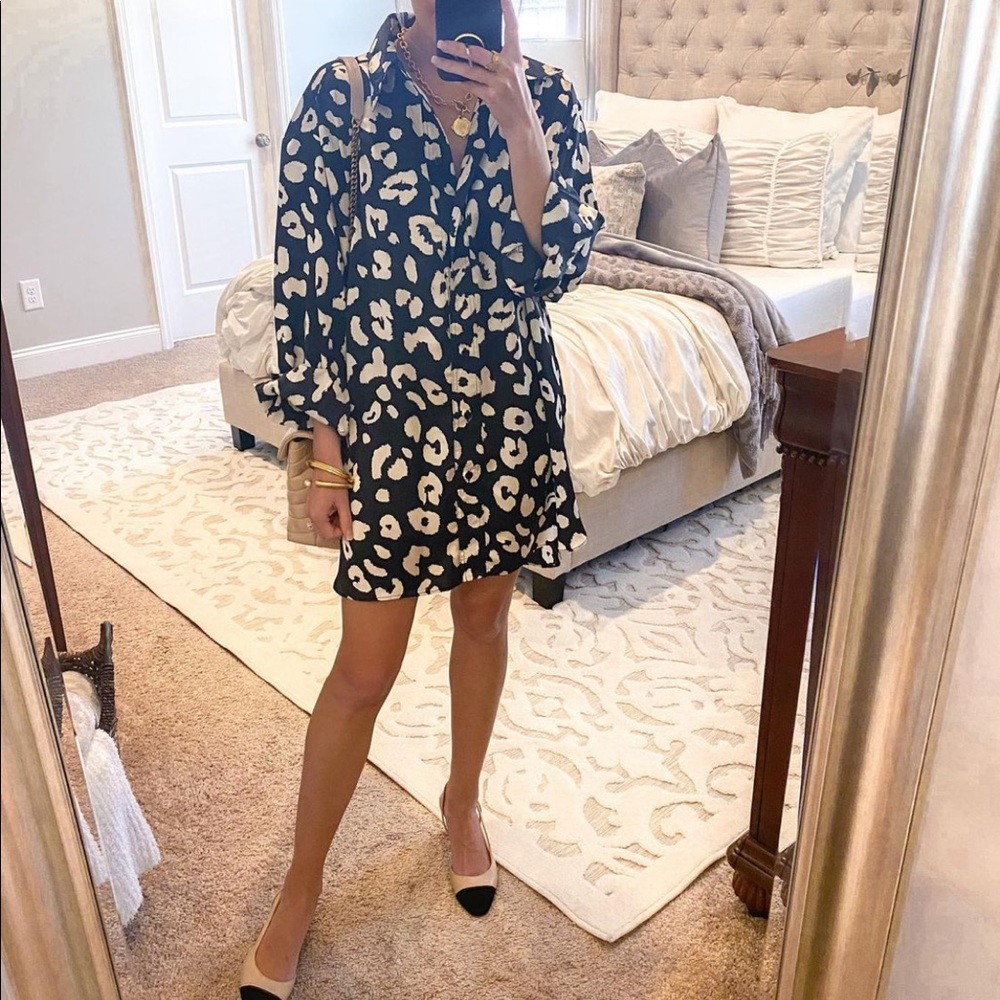 Blue Door Boutique Leopard Print Top